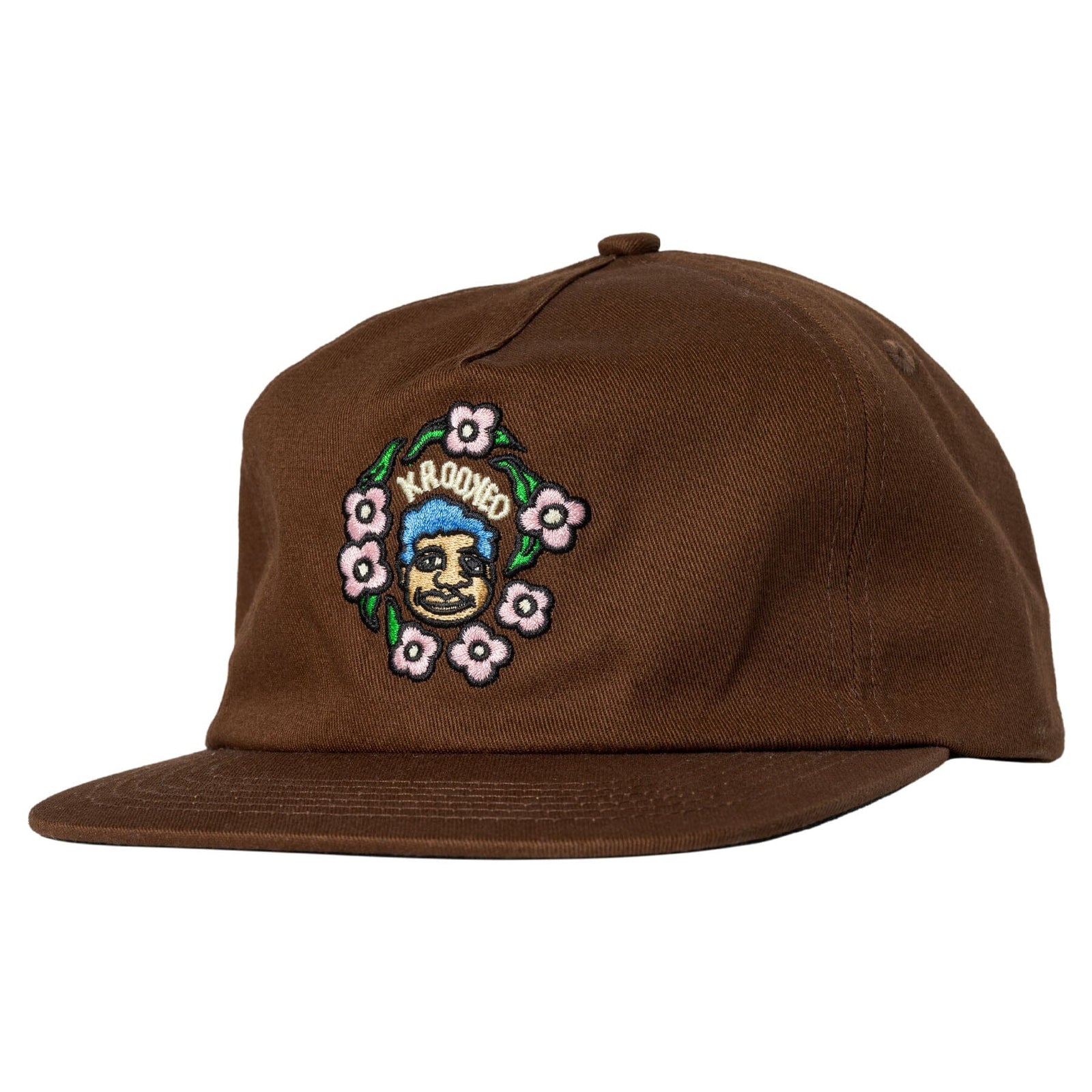 Krooked Sweatpants Redux Snapback Hat Brown Hats Krooked 