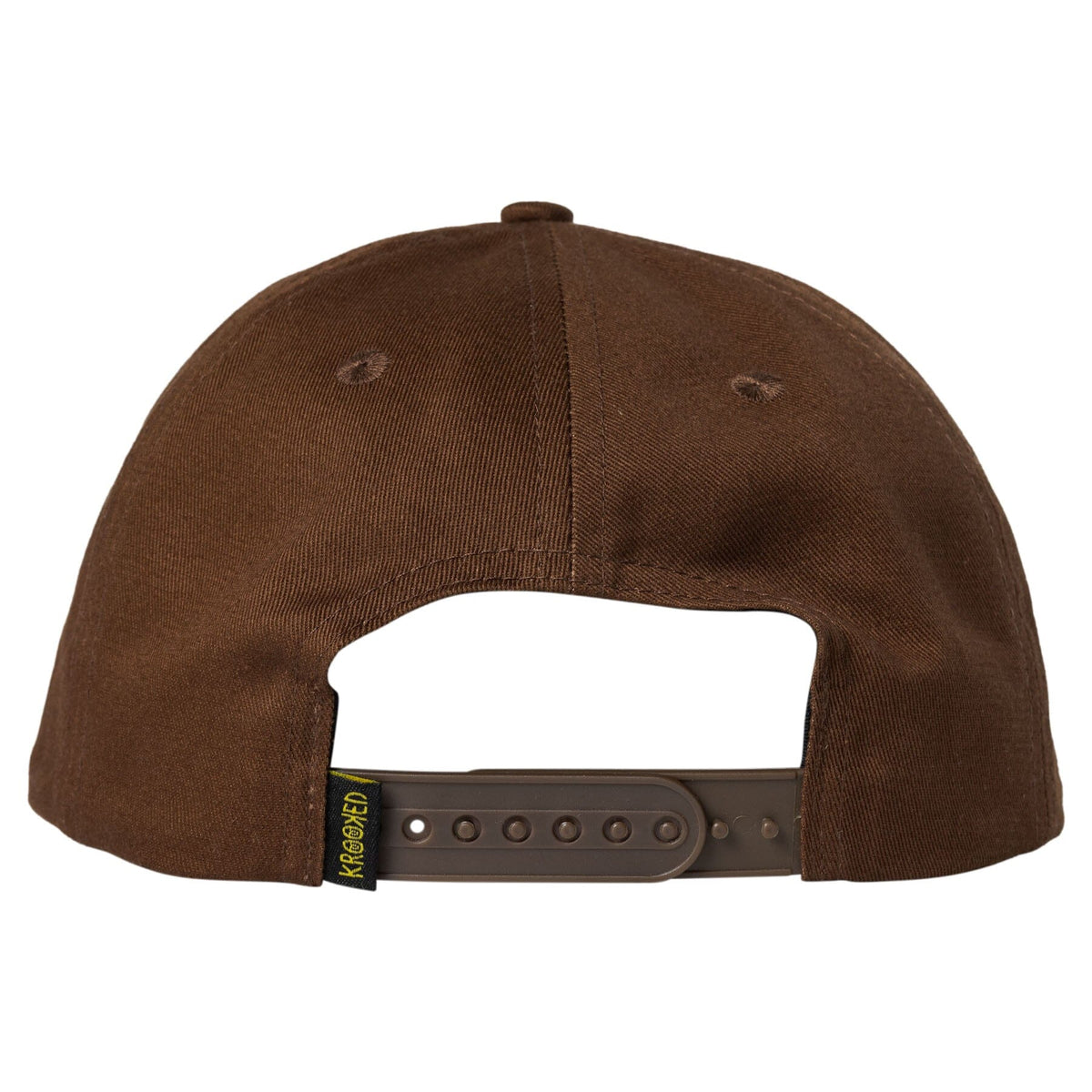 Krooked Sweatpants Redux Snapback Hat Brown Hats Krooked 