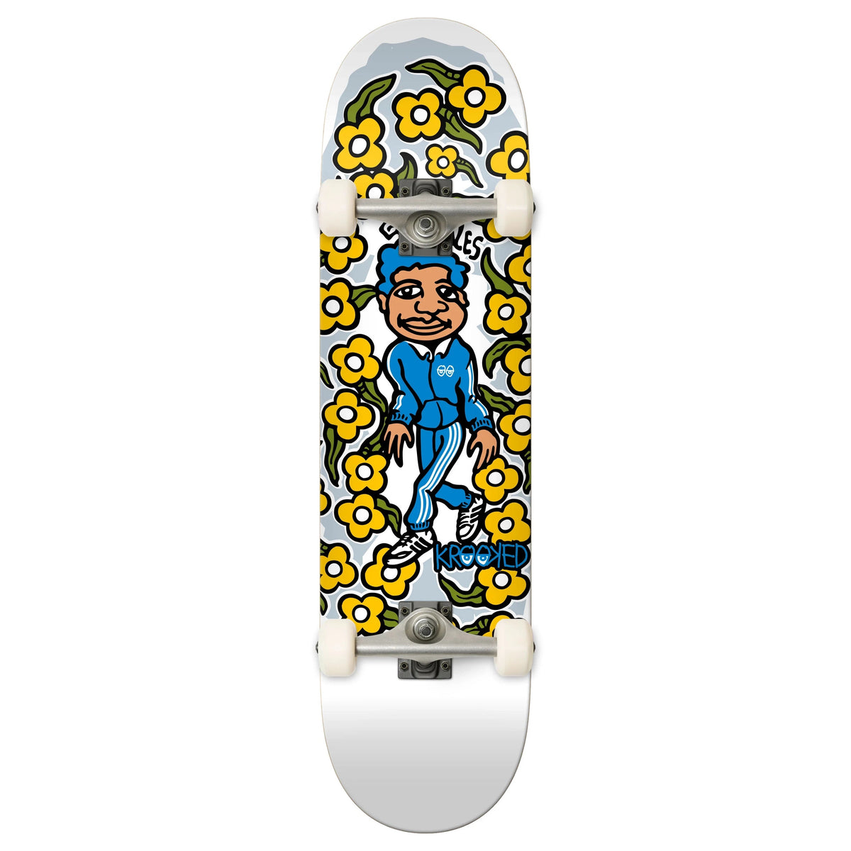 Krooked Sweatpants White Deck 7.5 completes Krooked 