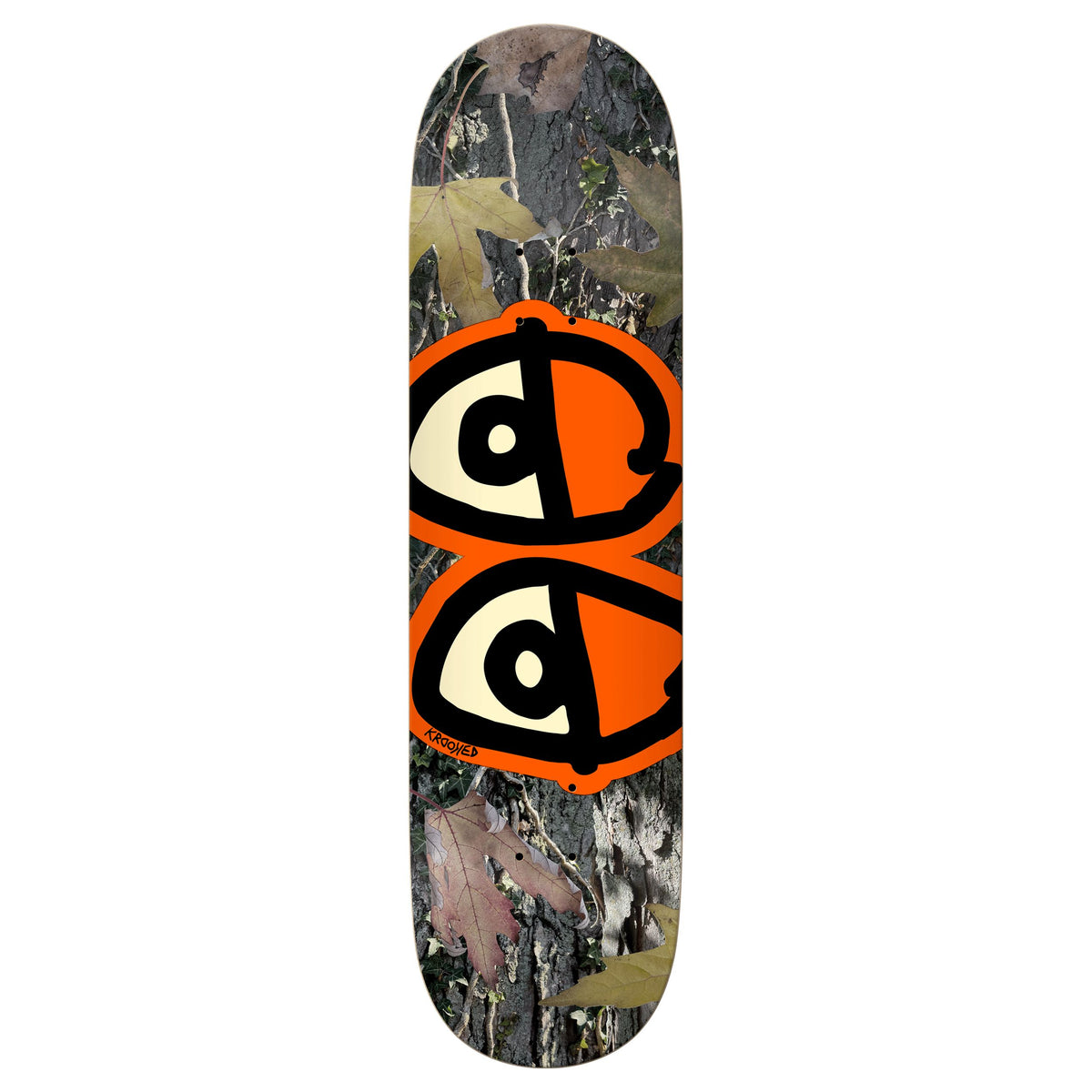 Krooked Team Eyes Camo Orange Deck 8.25 decks Krooked 