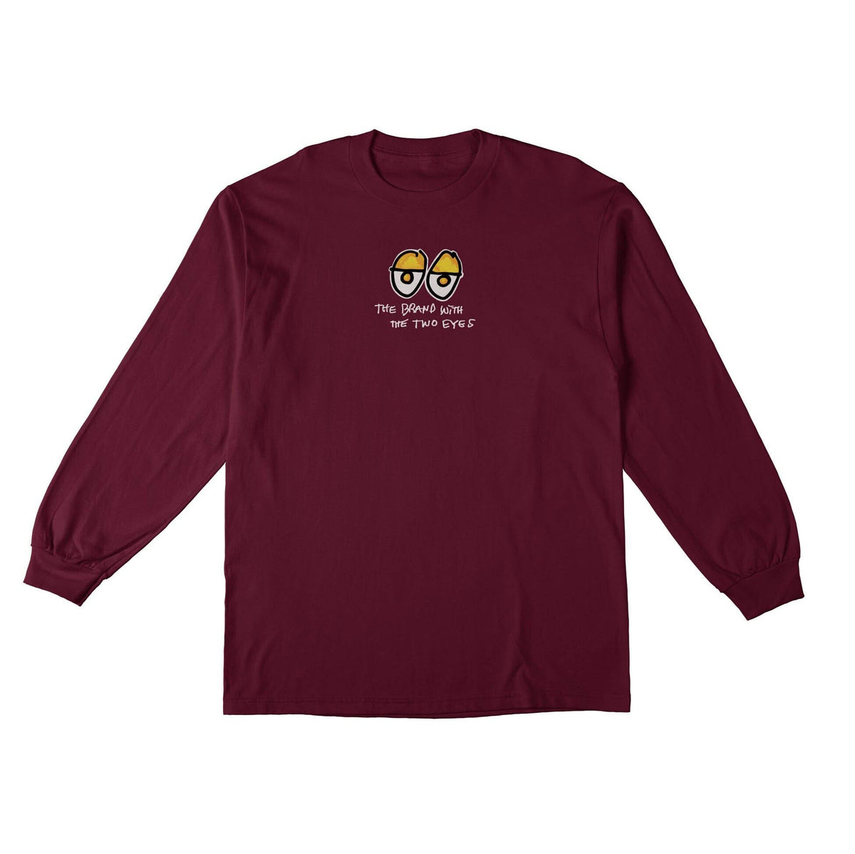 Krooked Two Eyes L/S Tee Maroon/Multi Tees Krooked 