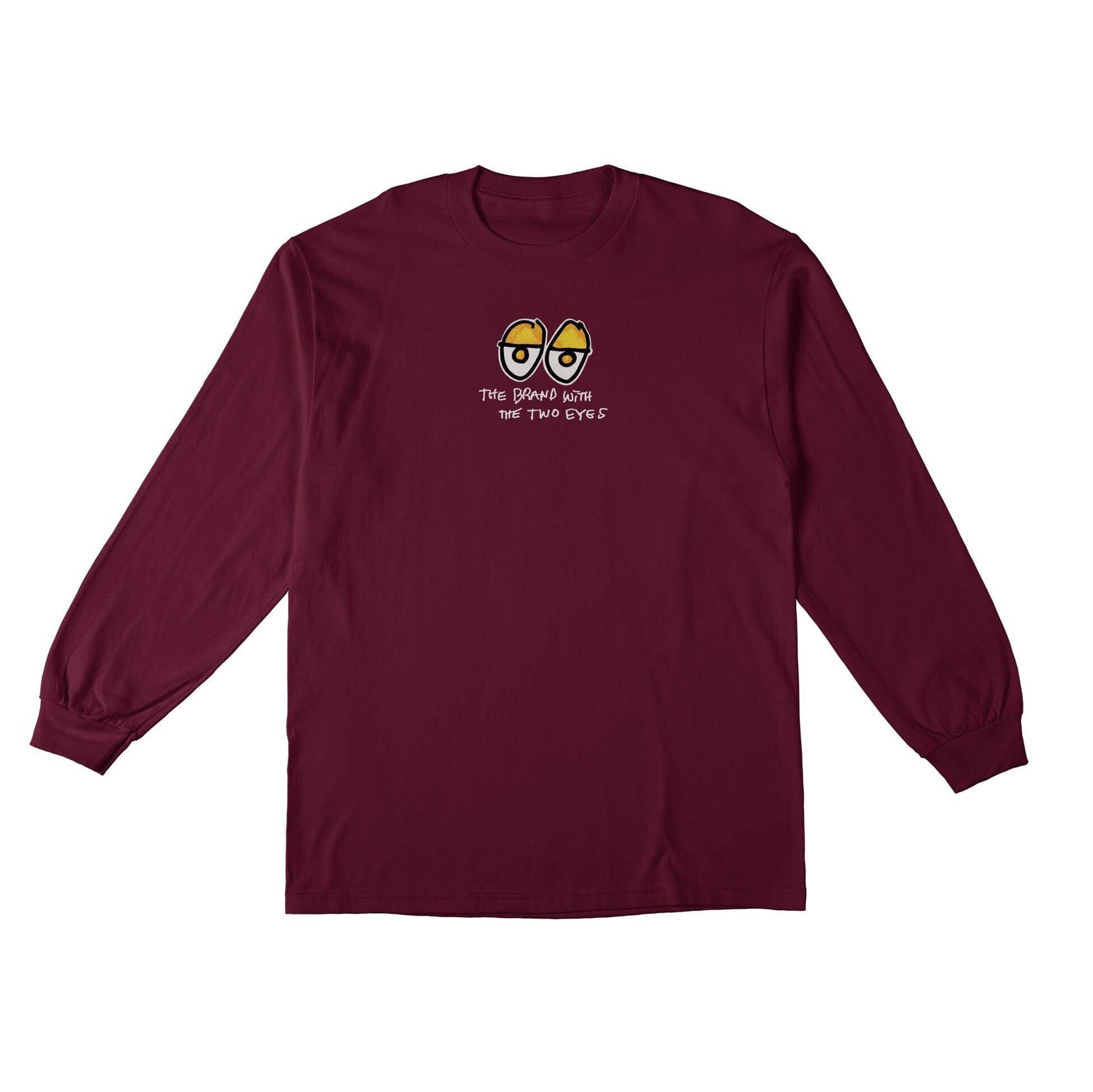 Krooked Two Eyes L/S Tee Maroon/Multi Tees Krooked 