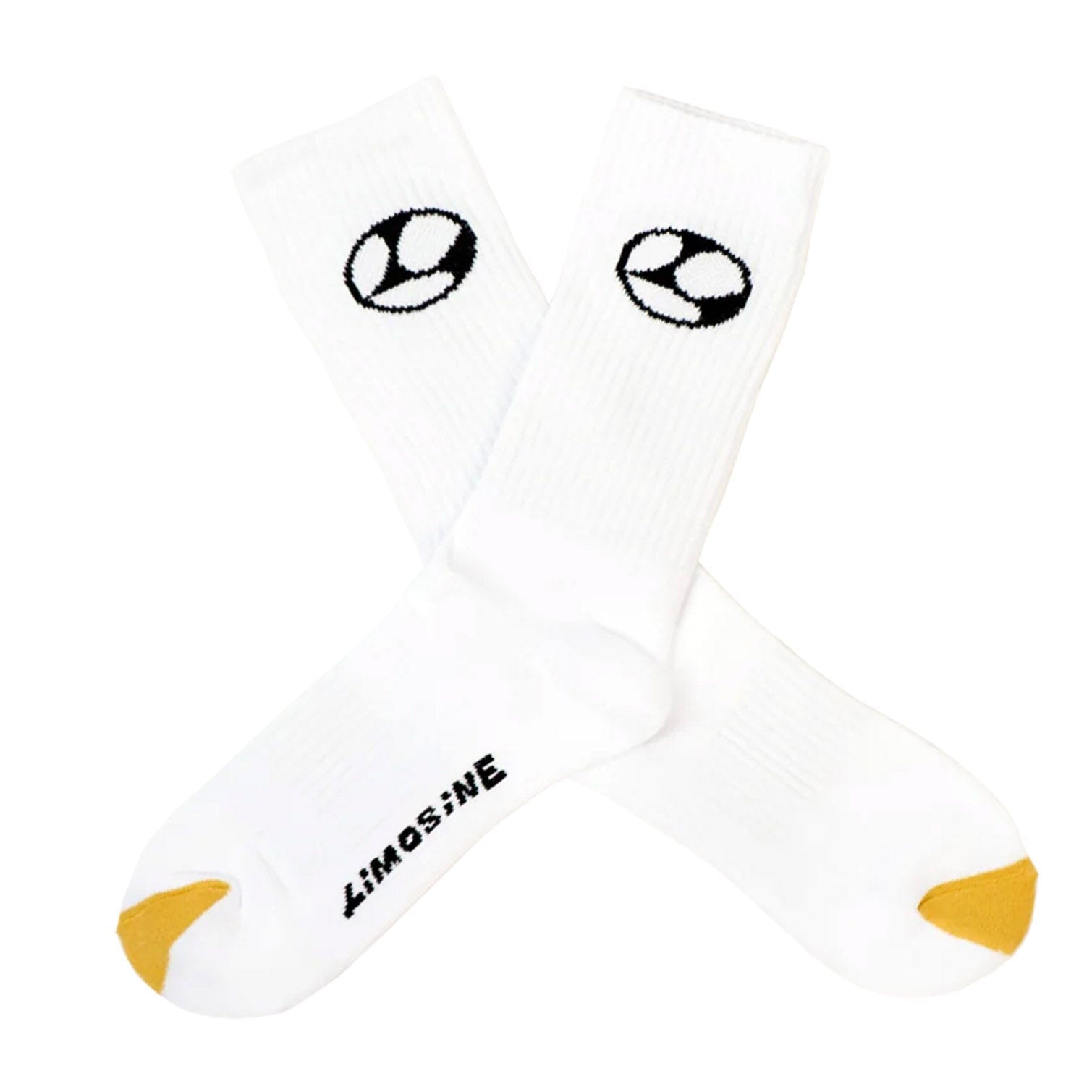 Limosine Gold Toe Socks White Socks Limosine 