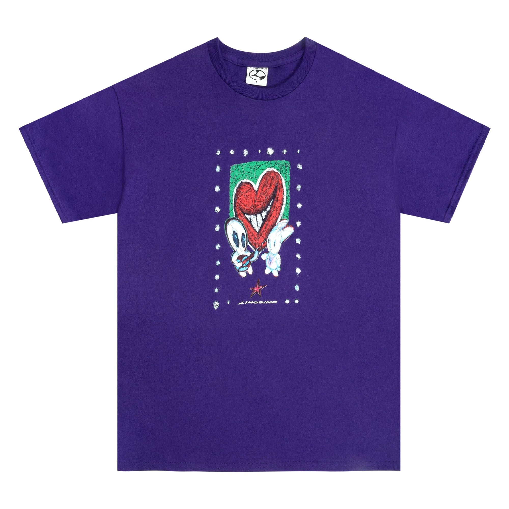 Limosine Heart Throb Tee Purple Tees Limosine 