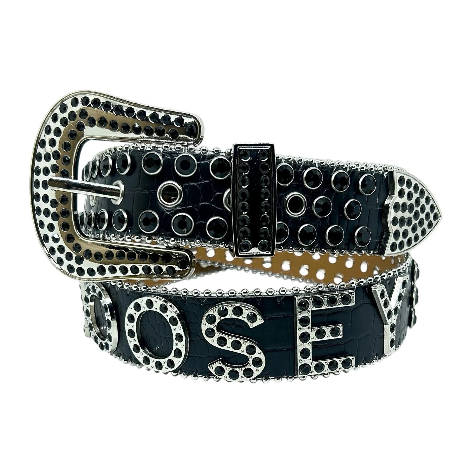 Loosey Bold Rhinestones Belt belts Loosey 