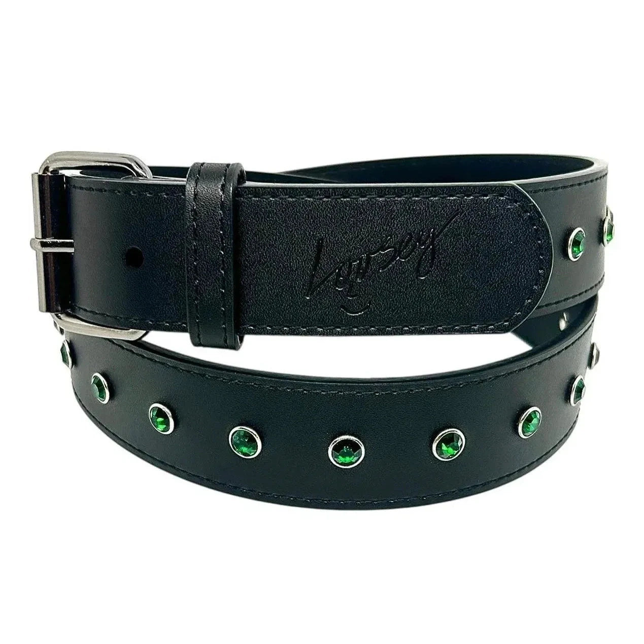 Loosey Rhinestone Belt Black Belts Loosey 