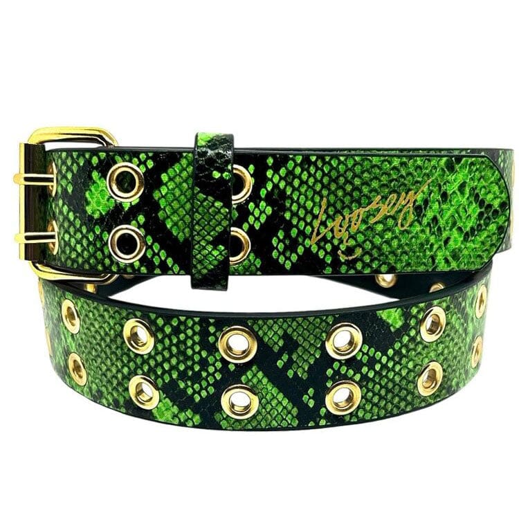 Loosey Snake Skin Grommet Belt Belts Loosey 