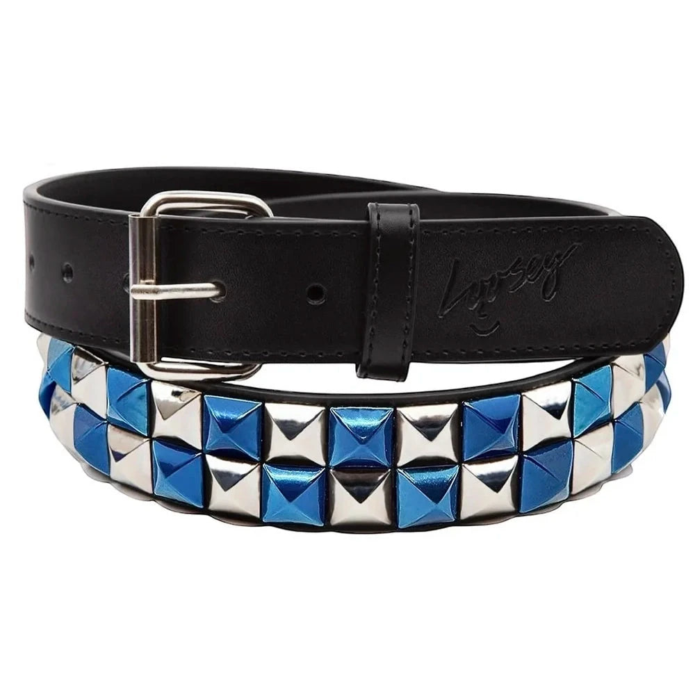 Loosey Studfinder Belt Blue Checkered Belts Loosey 