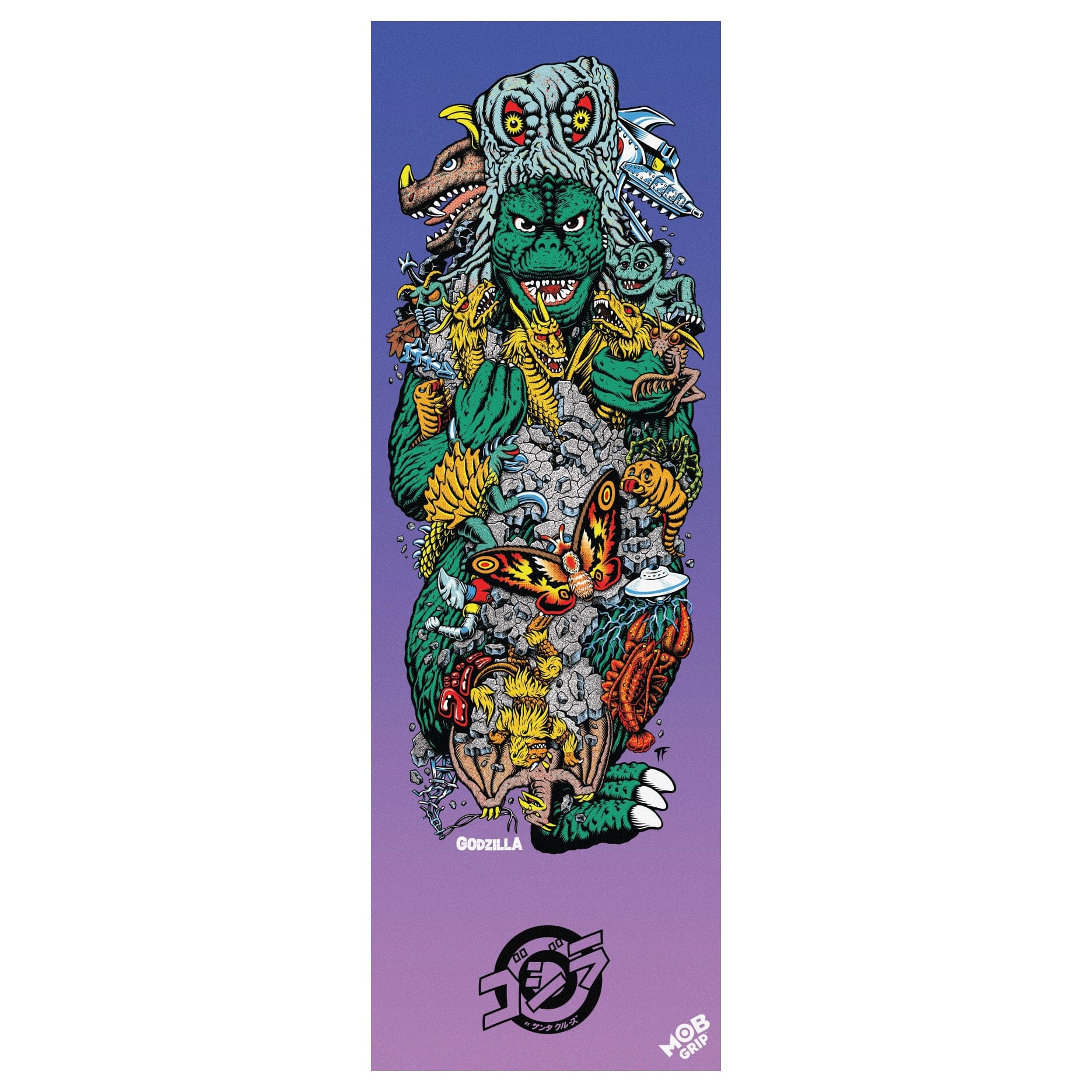 Mob Godzilla Kaiju Roskopp Griptape 11x33 griptape Mob 