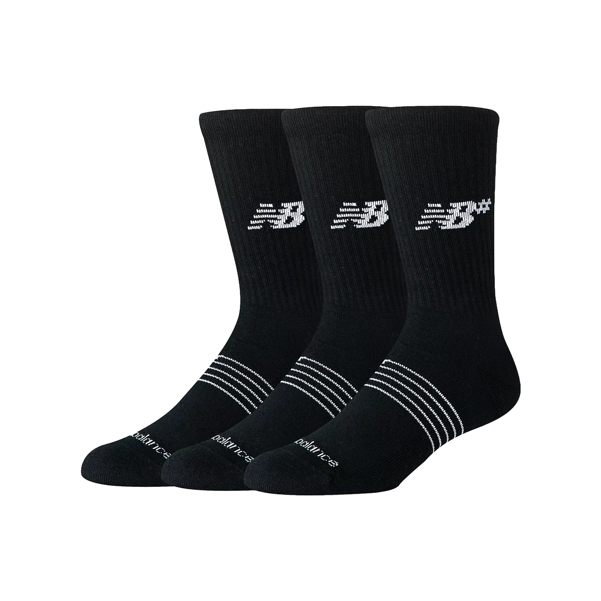 New Balance Numeric Active Socks 3 Pack Black Socks New Balance Numeric 