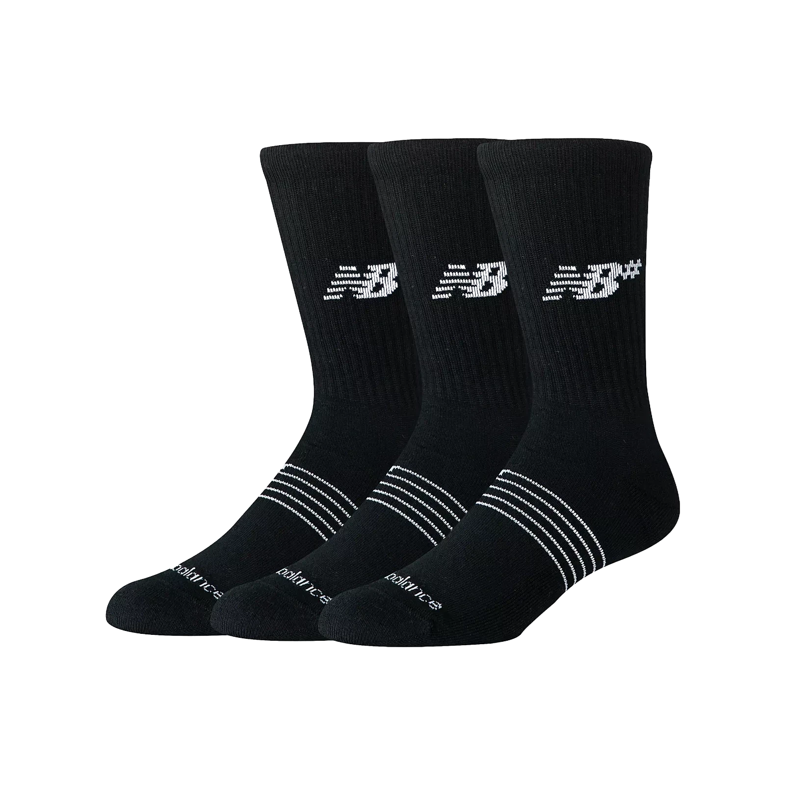New Balance Numeric Active Socks 3 Pack Black Socks New Balance Numeric 