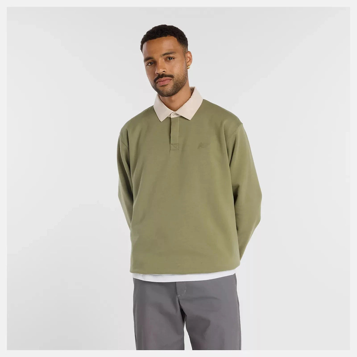 New Balance Numeric ADV Rugby Shirt Dark Olivine crewnecks New Balance Numeric 