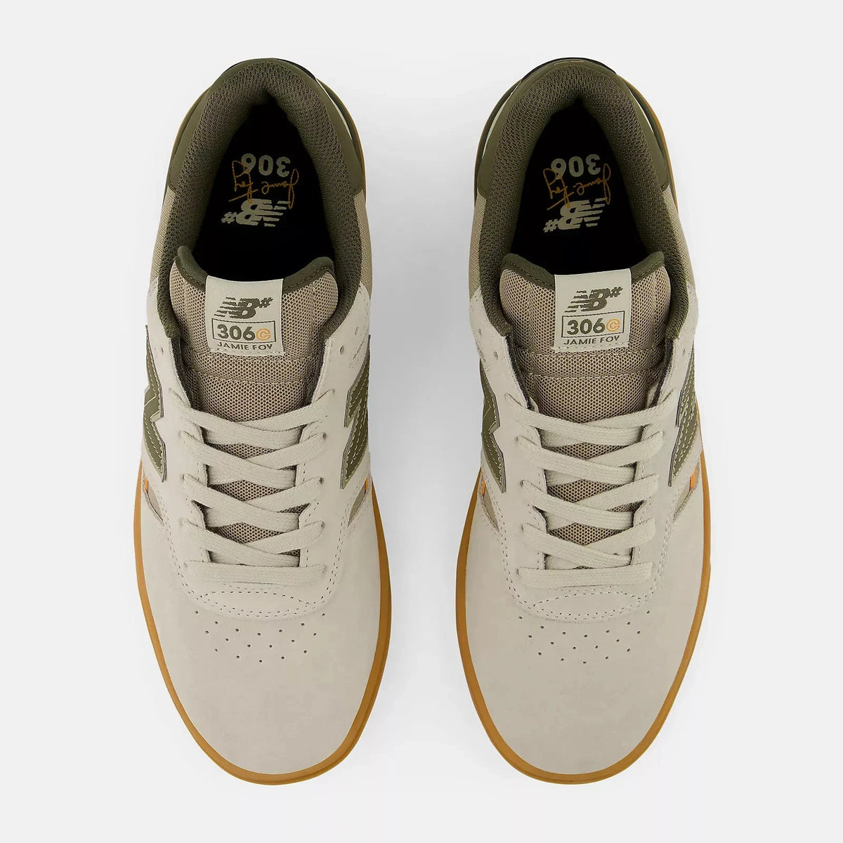New Balance Numeric Foy 306 Cup Timberwolf/Dark Moss footwear New Balance Numeric 