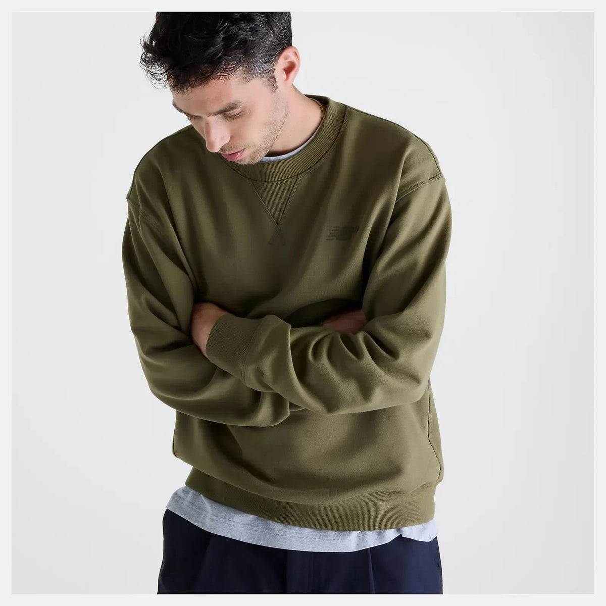 New Balance Numeric French Terry Crewneck Wakame crewnecks New Balance Numeric 