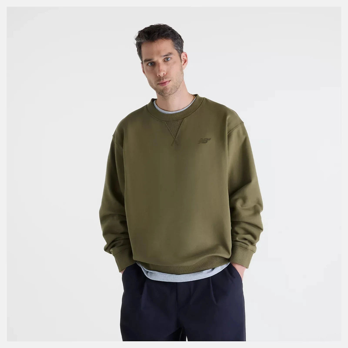 New Balance Numeric French Terry Crewneck Wakame crewnecks New Balance Numeric 