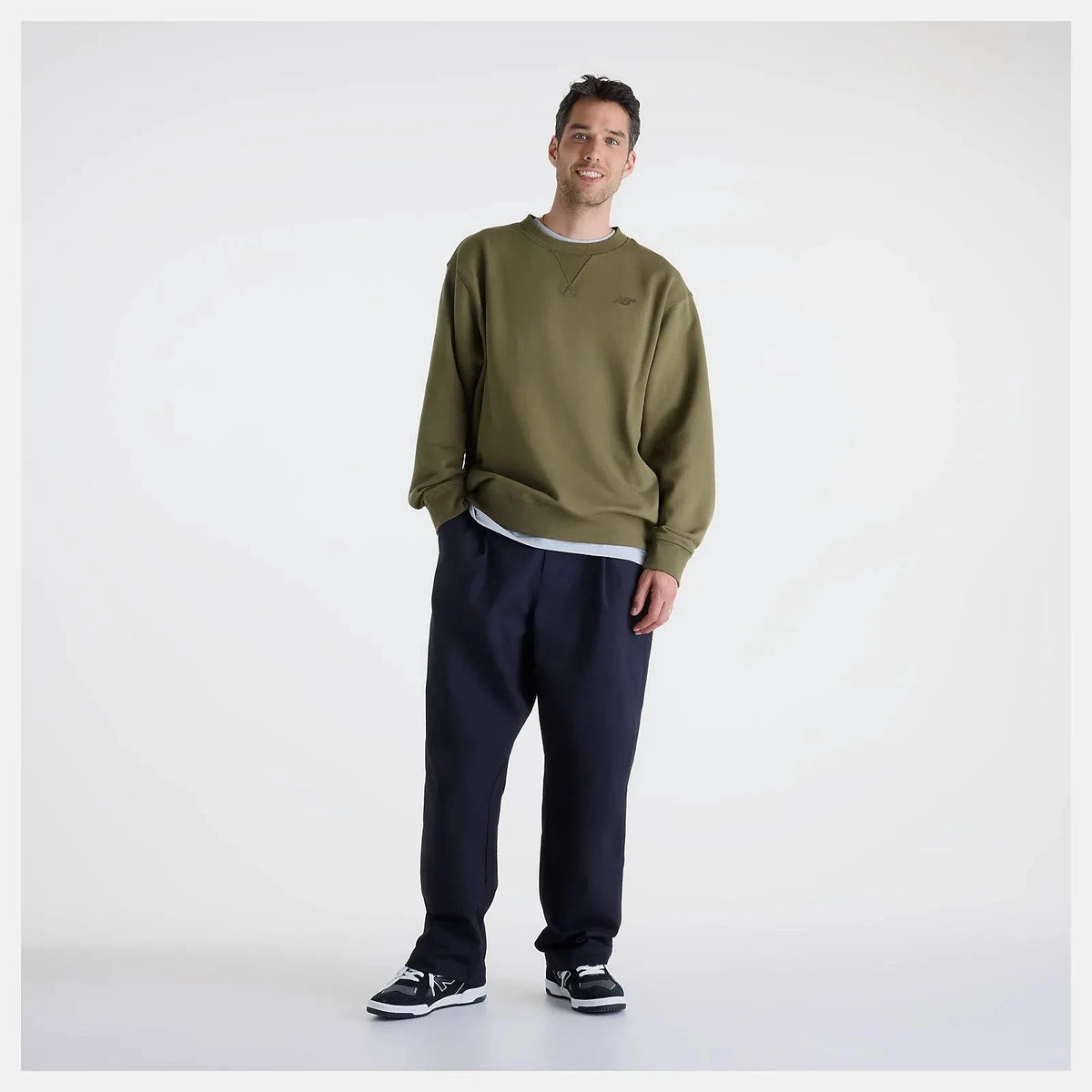 New Balance Numeric French Terry Crewneck Wakame crewnecks New Balance Numeric 