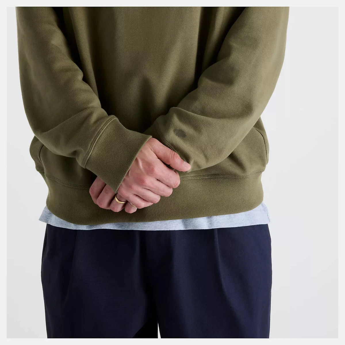 New Balance Numeric French Terry Crewneck Wakame crewnecks New Balance Numeric 