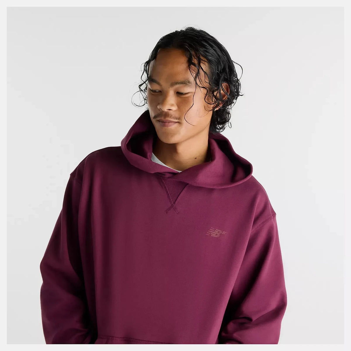 New Balance Numeric French Terry Hood Mulled Wine hoodies New Balance Numeric 
