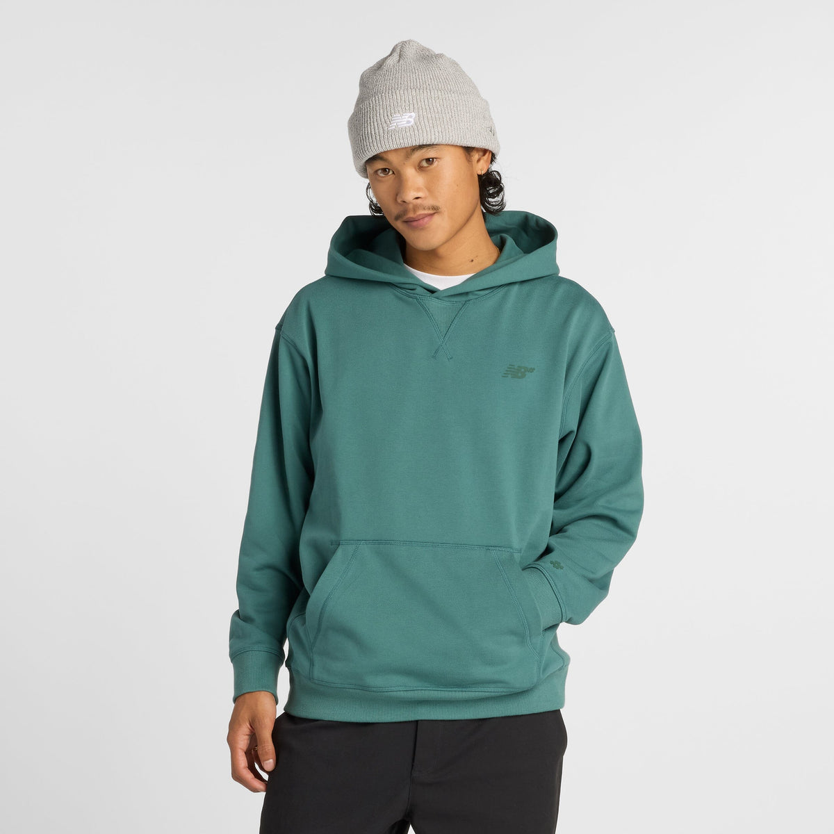 New Balance Numeric French Terry Hoodie New Spruce hoodies New Balance Numeric 