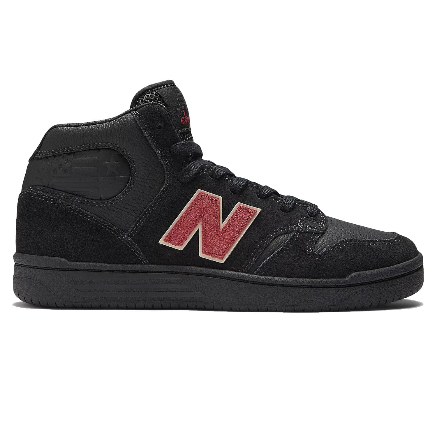 New Balance Numeric NM480 High Chocolate Black/Red footwear New Balance Numeric 