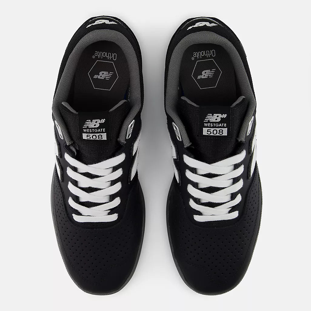 New Balance Numeric Westgate 508 Black/White footwear New Balance Numeric 