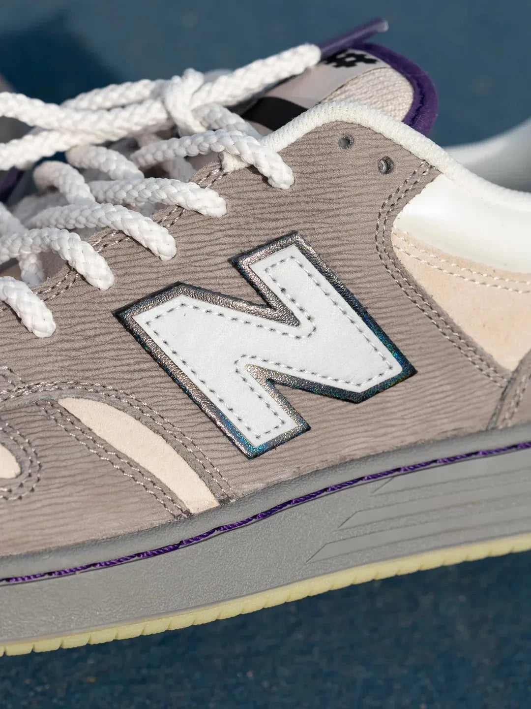 New Balance Numeric x Civil Quahog 480 Clam Grey/Mother of Pearl footwear New Balance Numeric 