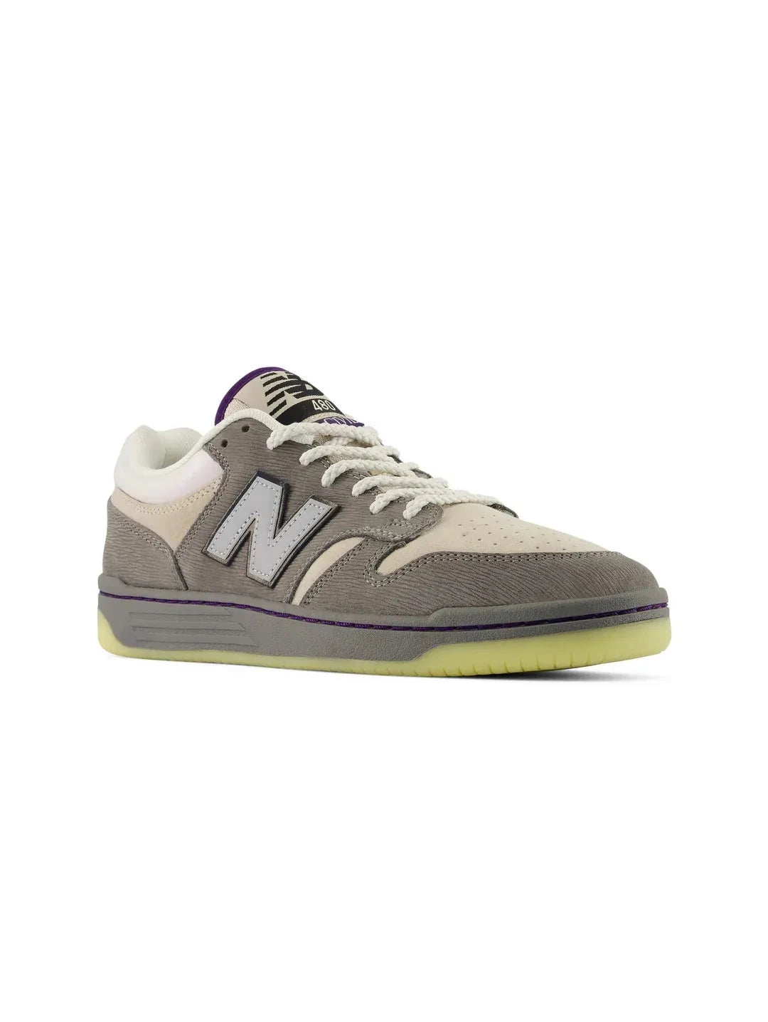 New Balance Numeric x Civil Quahog 480 Clam Grey/Mother of Pearl footwear New Balance Numeric 