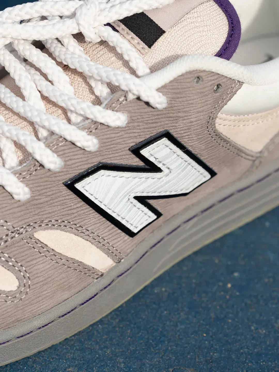 New Balance Numeric x Civil Quahog 480 Clam Grey/Mother of Pearl footwear New Balance Numeric 