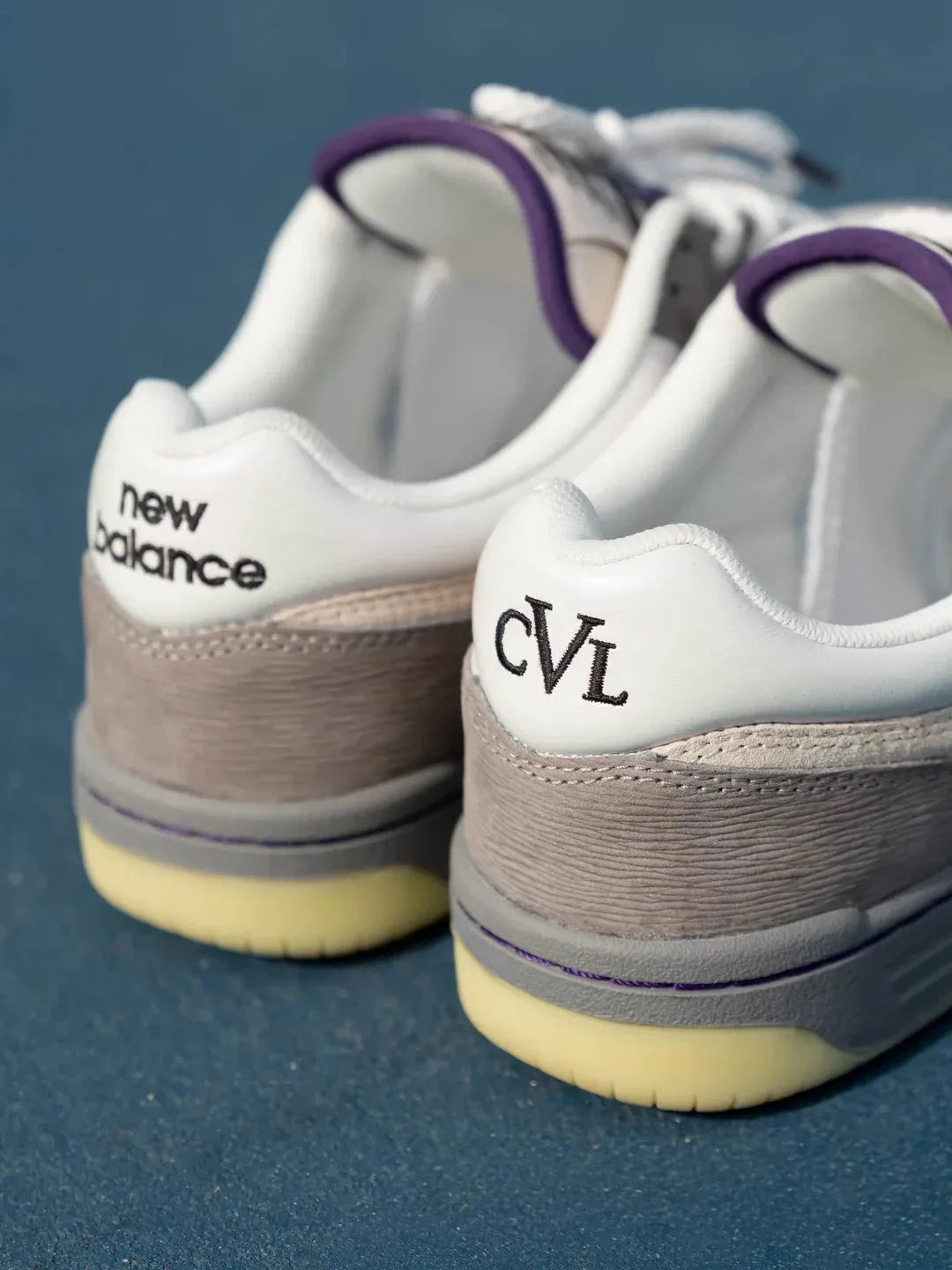 New Balance Numeric x Civil Quahog 480 Clam Grey/Mother of Pearl footwear New Balance Numeric 