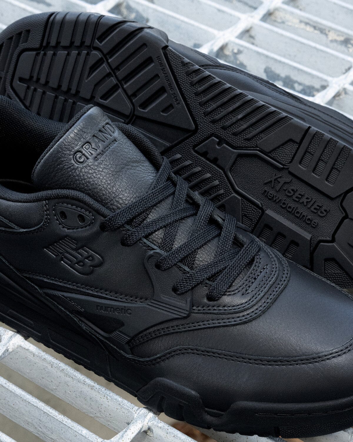 New Balance Numeric x Grand NM770 Leather Black footwear New Balance Numeric 