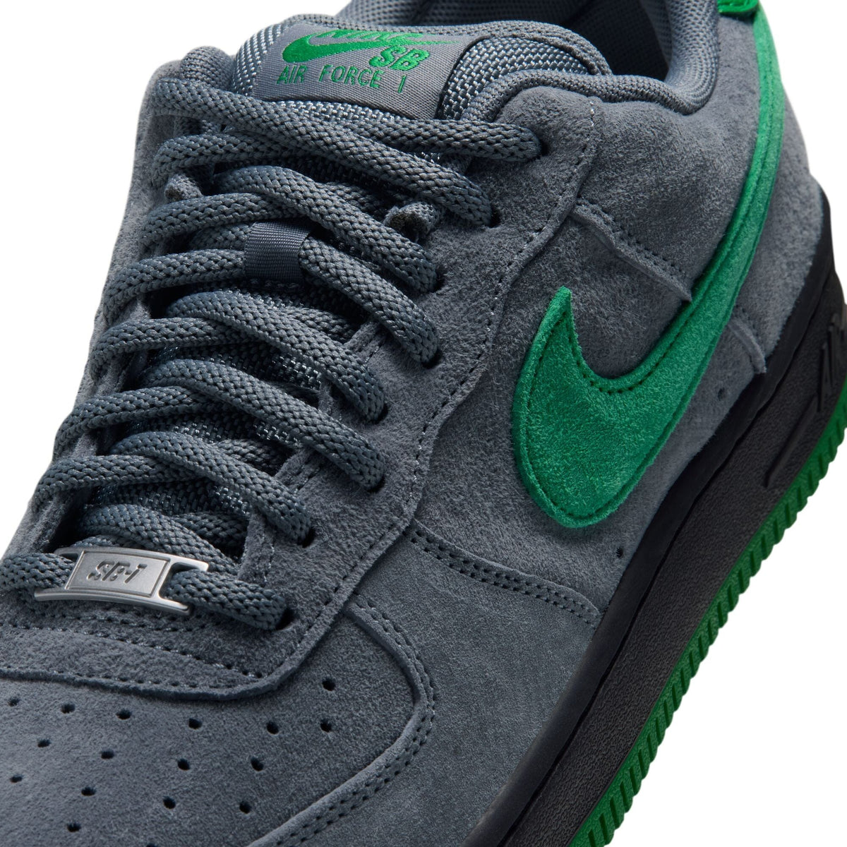 Nike SB Air Force 1 SE Cool Grey/Court Green/Black footwear Nike SB 