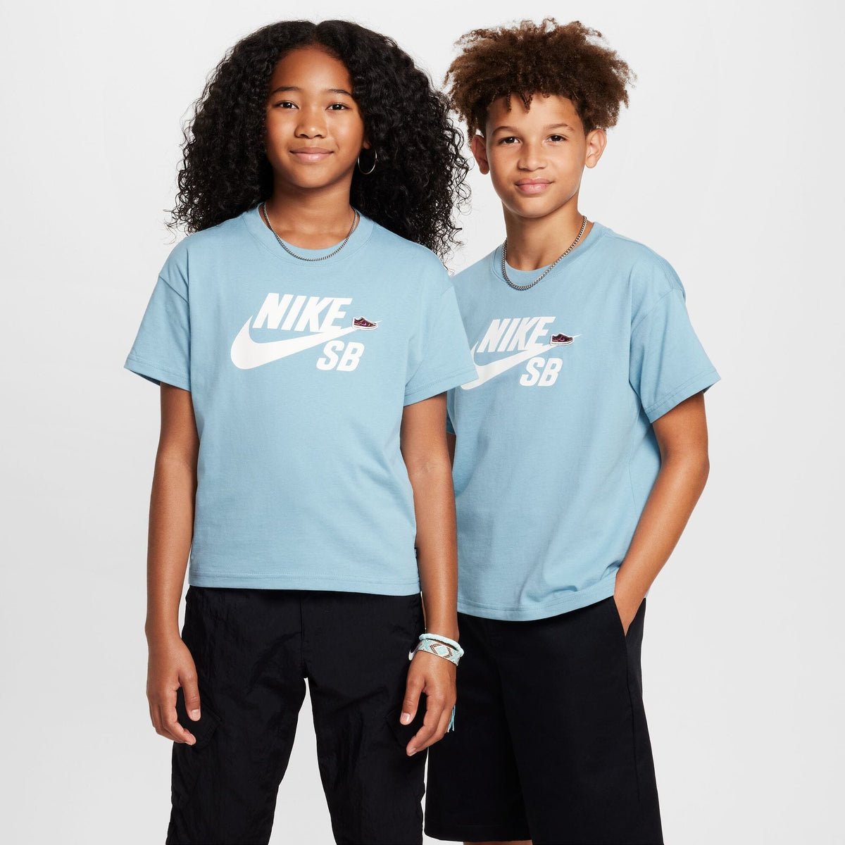 Nike SB Big Kids Tee Denim Turquoise tees Nike SB 