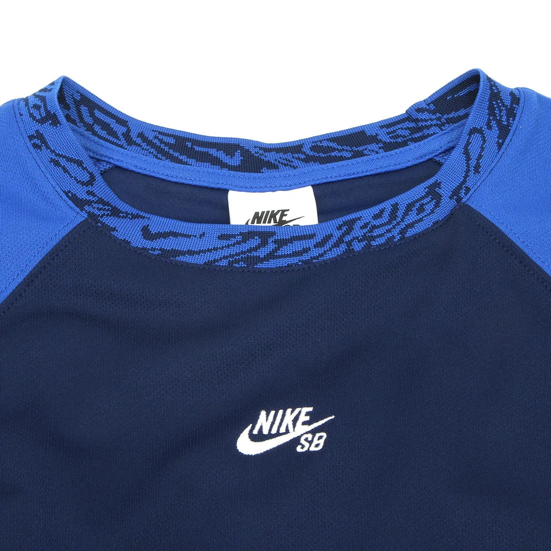 Nike SB Dri-FIT Knit Skate Jersey Blue Void/Game Royal/White shirts Nike SB 