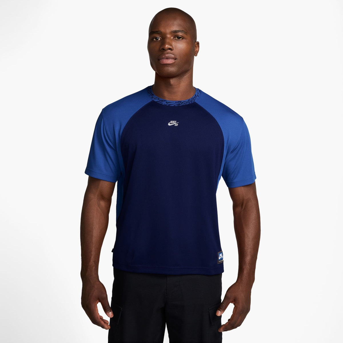 Nike SB Dri-FIT Knit Skate Jersey Blue Void/Game Royal/White shirts Nike SB 