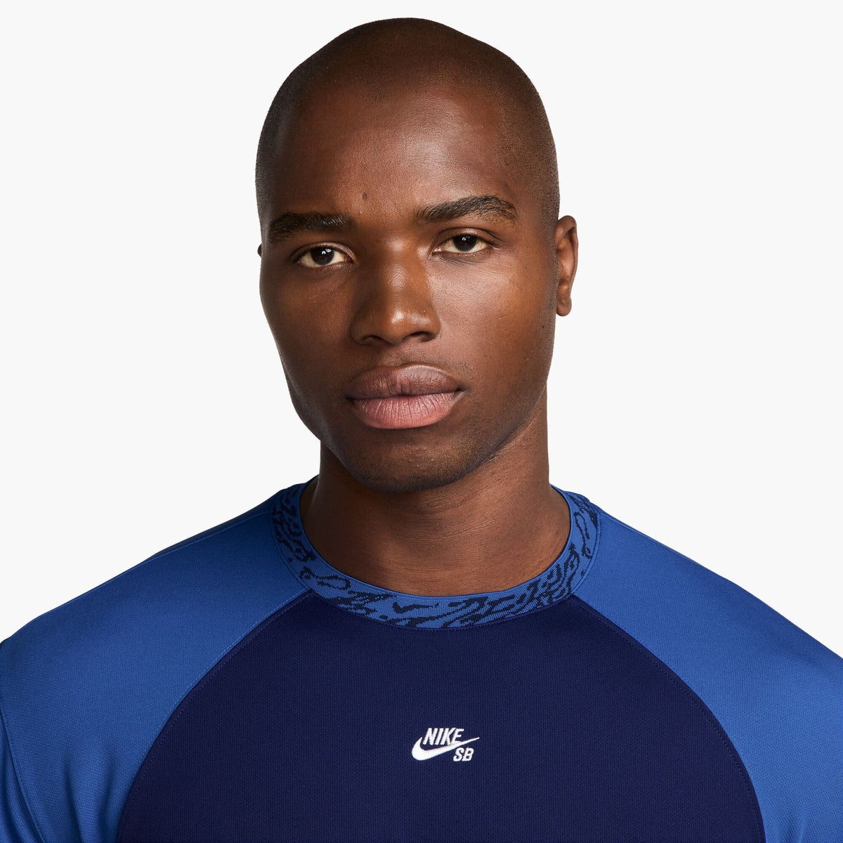 Nike SB Dri-FIT Knit Skate Jersey Blue Void/Game Royal/White shirts Nike SB 