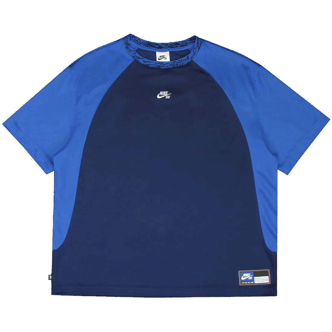 Nike SB Dri-FIT Knit Skate Jersey Blue Void/Game Royal/White shirts Nike SB 