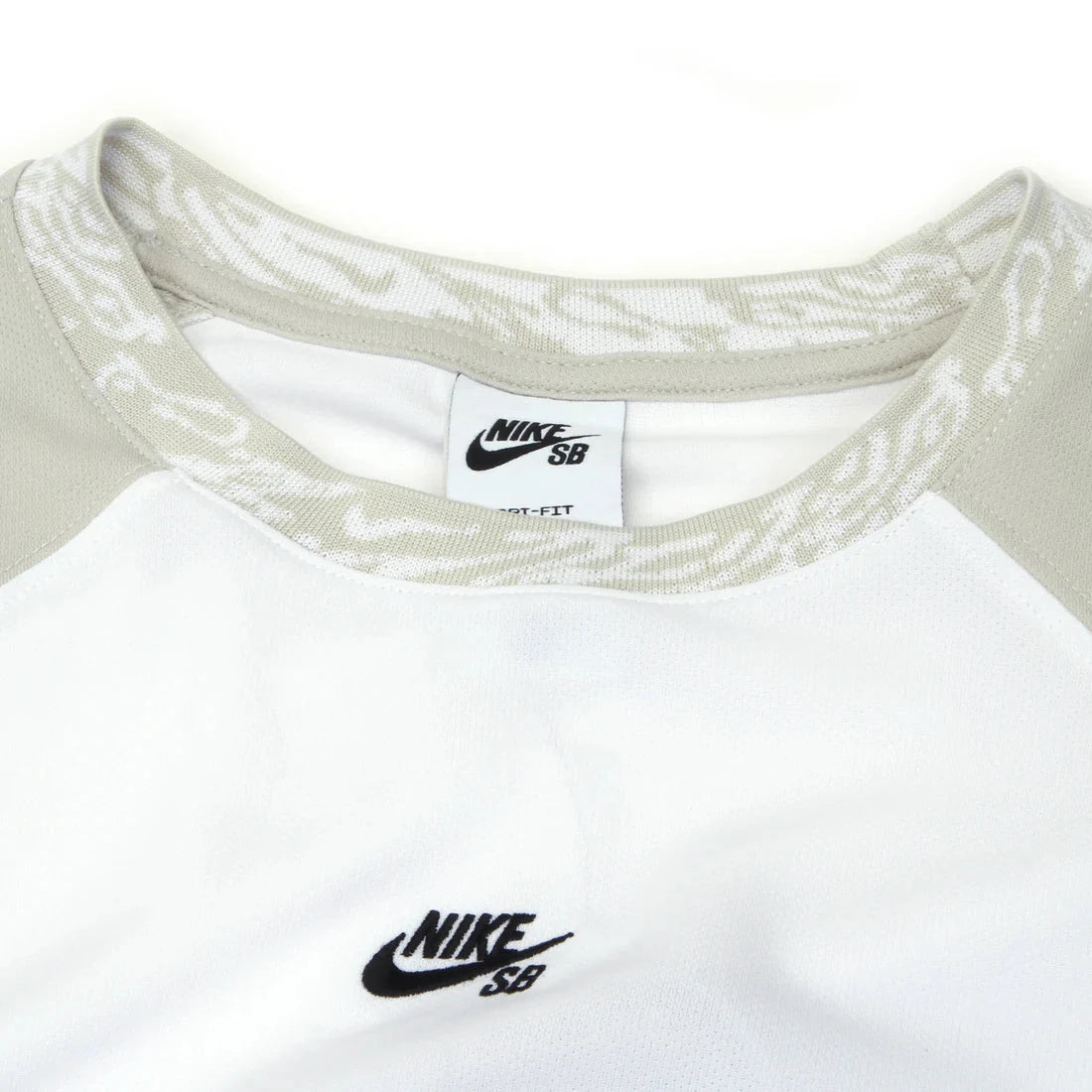 Nike SB Dri-FIT Knit Skate Jersey White/Light Bone/Black shirts Nike SB 