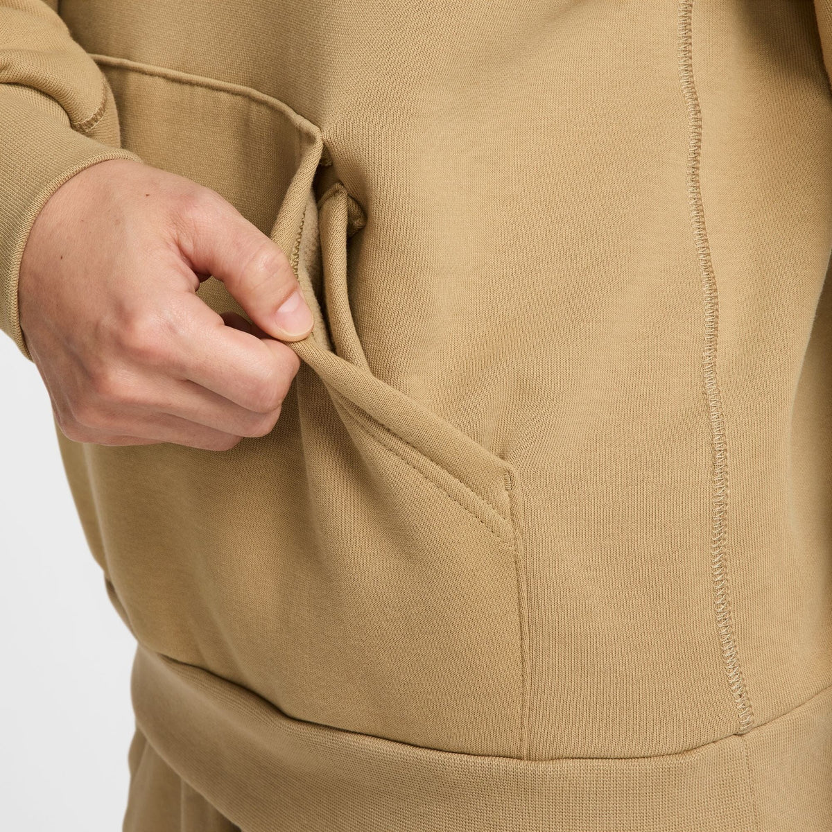 Nike SB Essential Logo Fleece Hoodie Parachute Beige/White hoodies Nike SB 