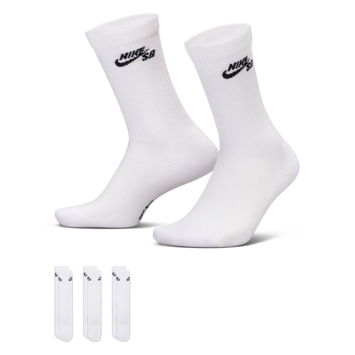 Nike SB Everyday Elevated Skate Socks 3 Pack White socks Nike SB 