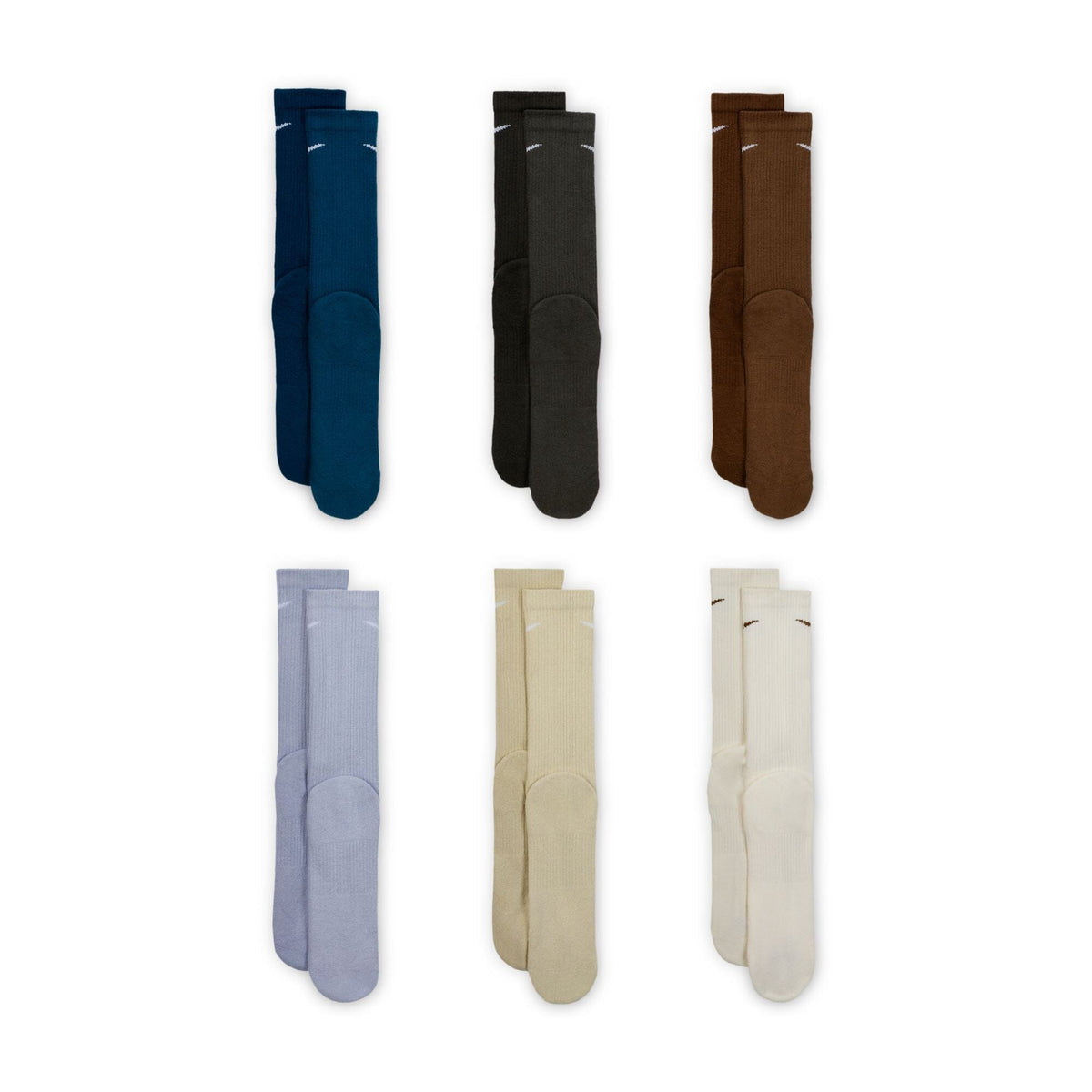 Nike SB Everyday Plus Cushioned Sock 6 Pack Multicolor Large 8-13 Socks Nike SB 