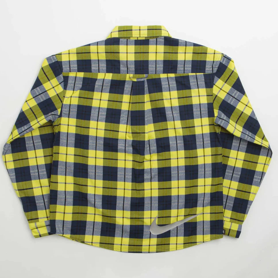 Nike SB Koston Skate Flannel Midnight Navy/Speed Yellow shirts Nike SB 