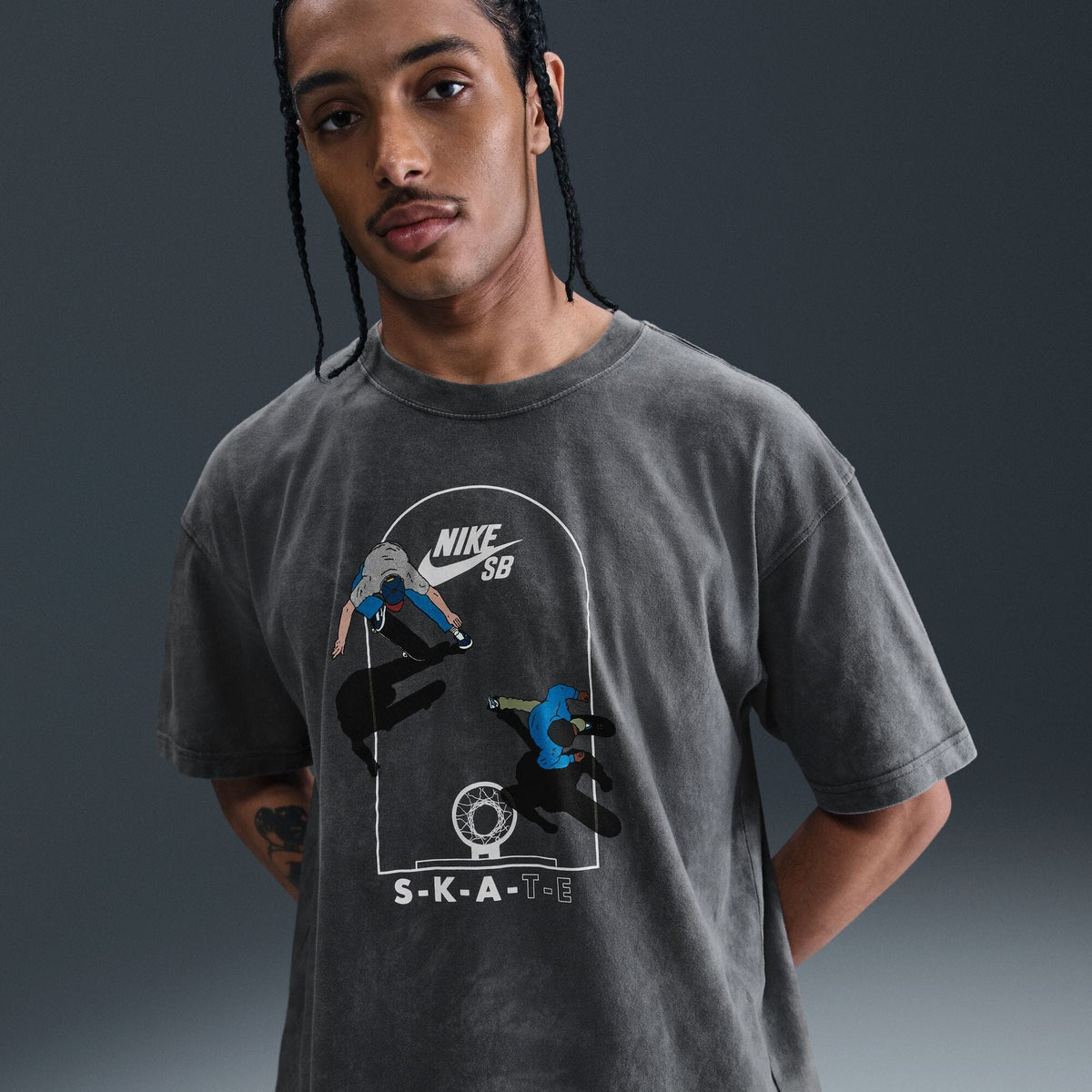 Nike SB Max 90 Game of Skate Tee Anthracite Tees Nike SB 