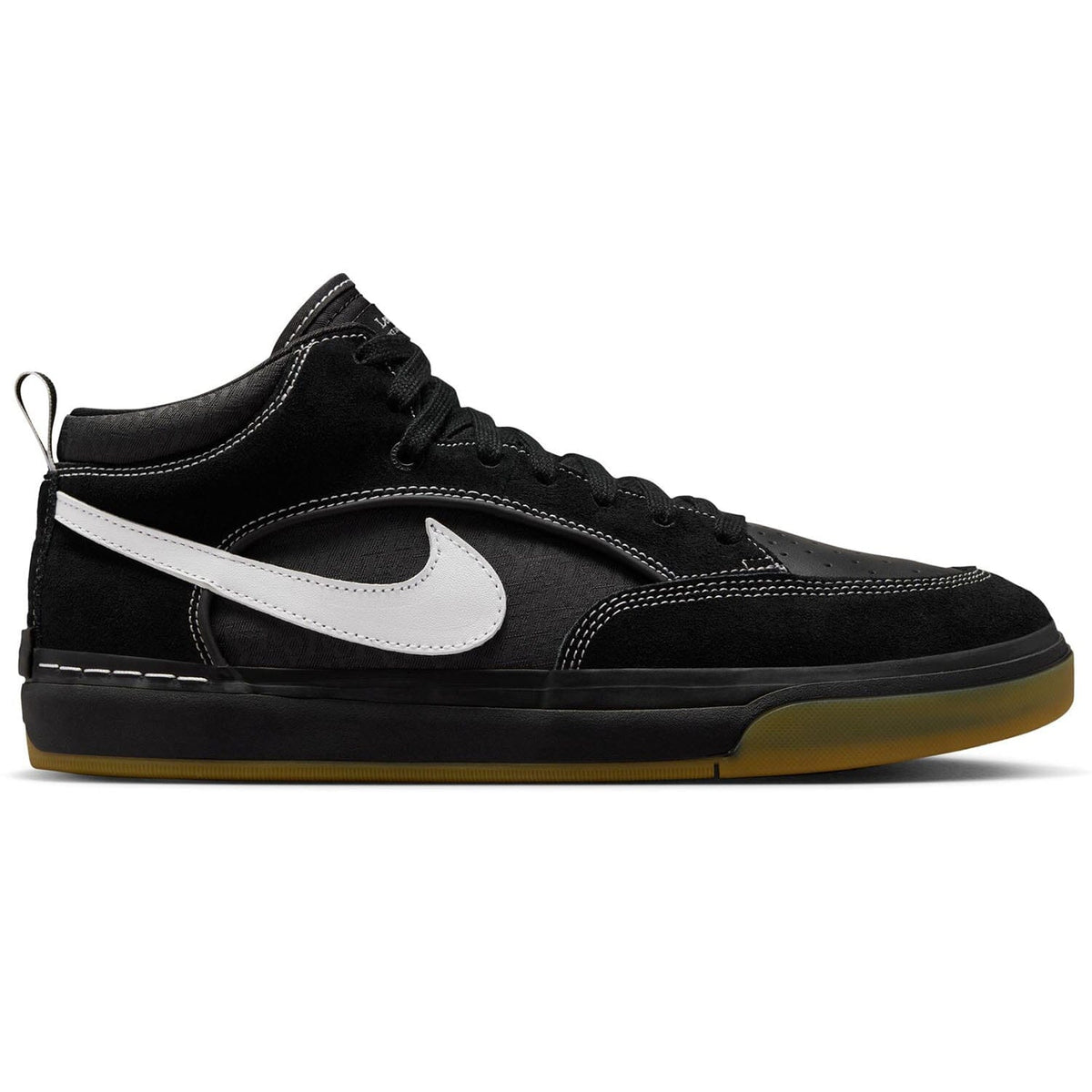 Nike SB React Leo Black/White/Gum Light Brown footwear Nike SB 