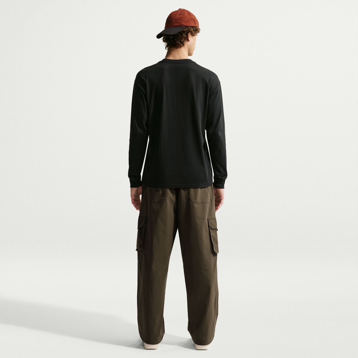 Nike SB SF Bus Pass L/S Skate Tee Black/Safety Orange Tees Nike SB 