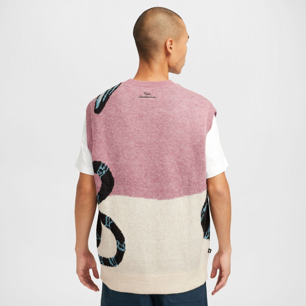 Nike SB Snake Sweater Vest Plum Dust/Light Orewood Brown/Black sweaters Nike SB 