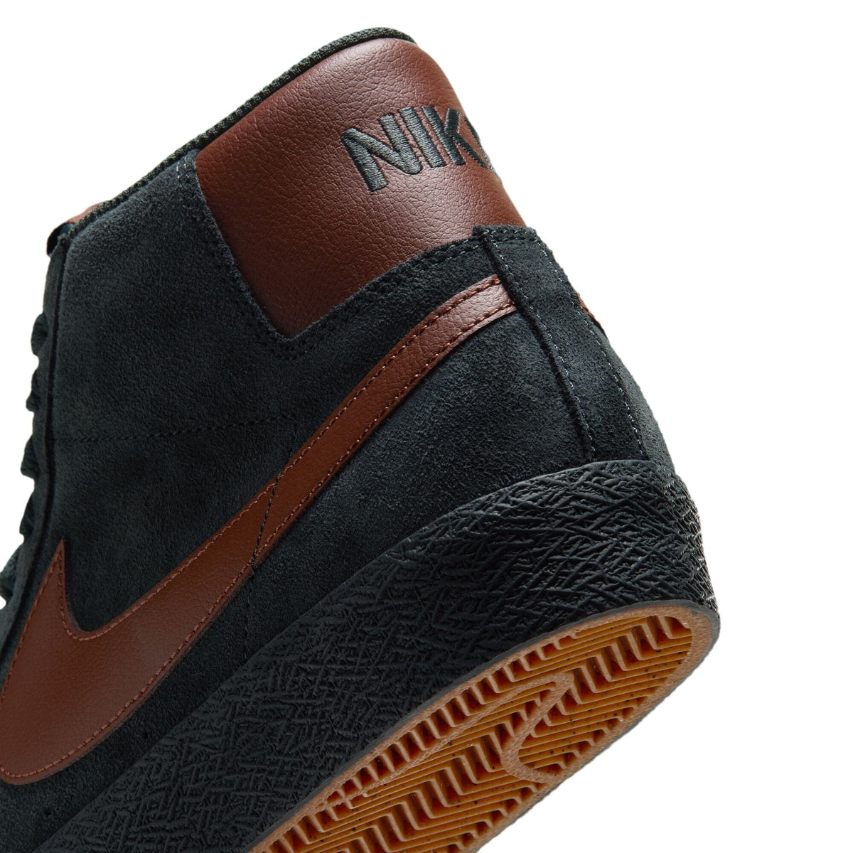 Nike SB Zoom Blazer Mid Black Spruce/Corduroy Brown footwear Nike SB 