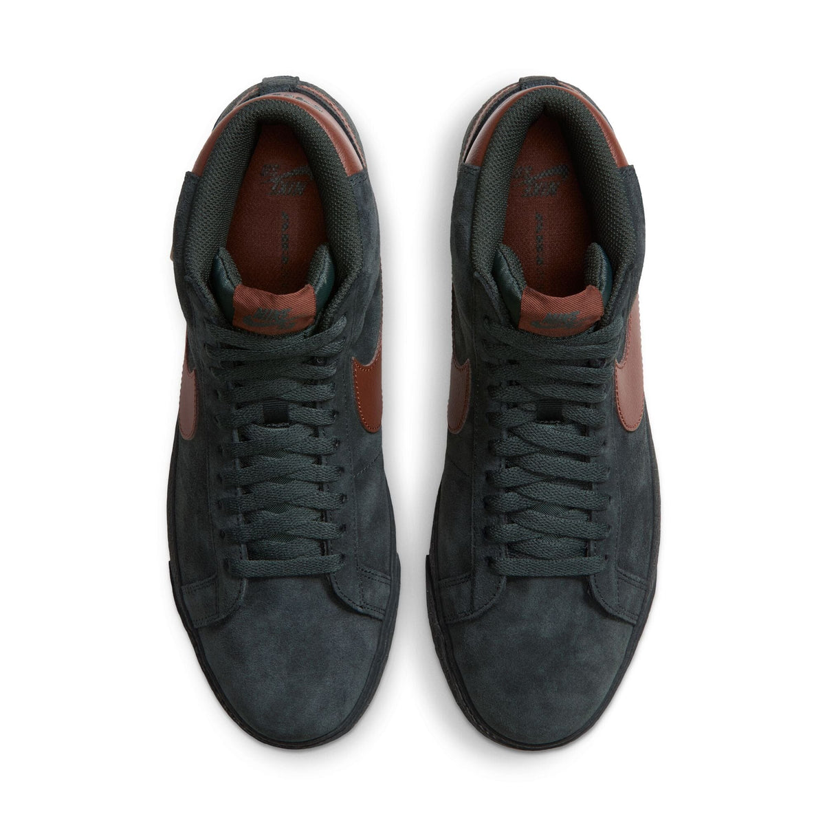 Nike SB Zoom Blazer Mid Black Spruce/Corduroy Brown footwear Nike SB 