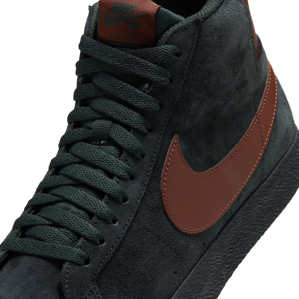 Nike SB Zoom Blazer Mid Black Spruce/Corduroy Brown footwear Nike SB 