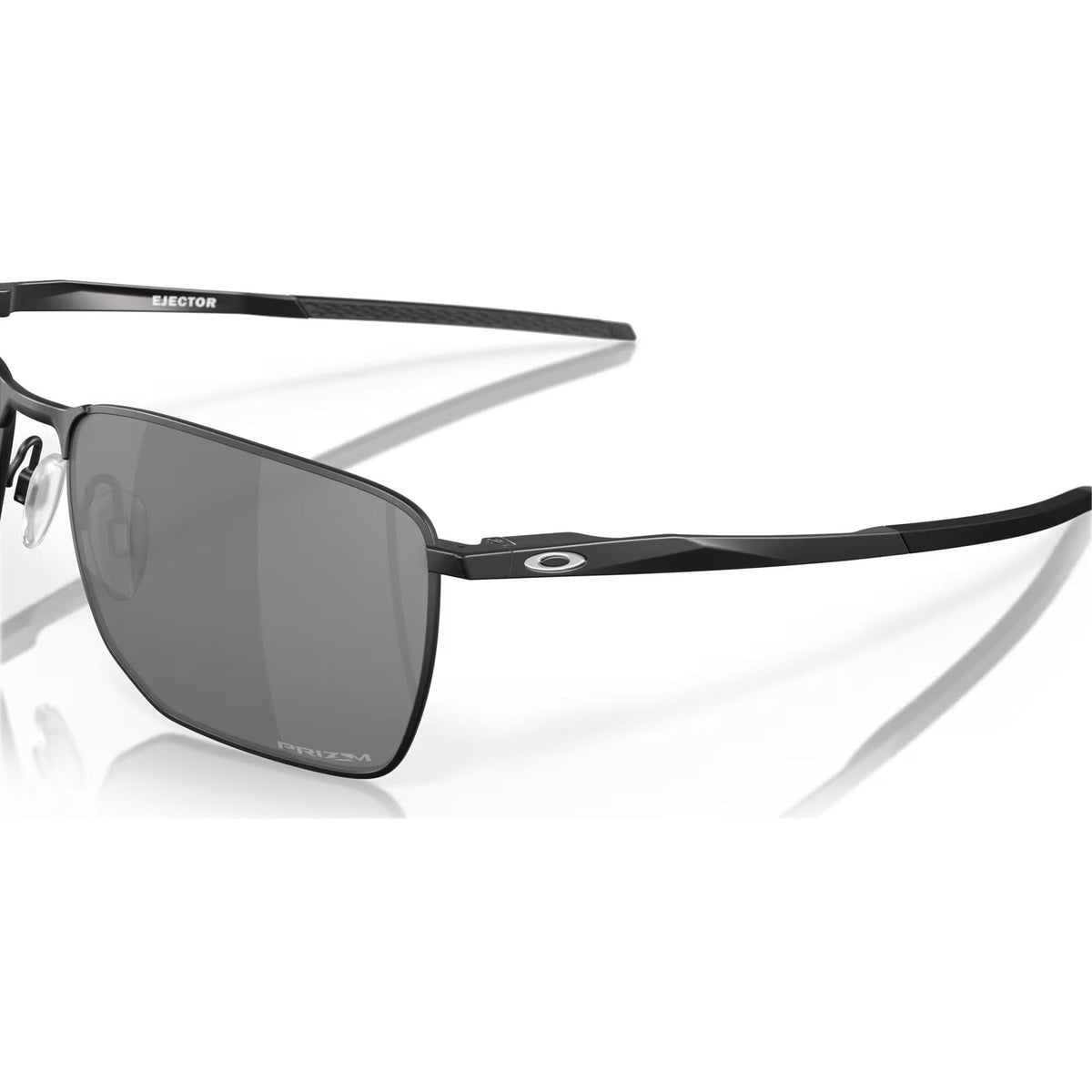 Oakley Ejector Sunglasses Satin Black Metal w/ Prizm Black Lens Sunglasses Oakley 
