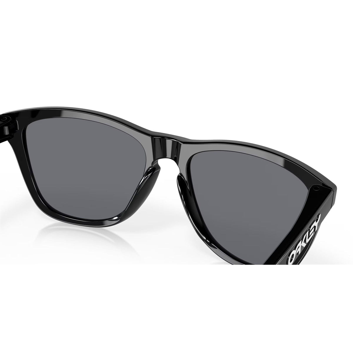 Oakley Frogskins Sunglasses Black w/ Grey Lens Sunglasses Oakley 